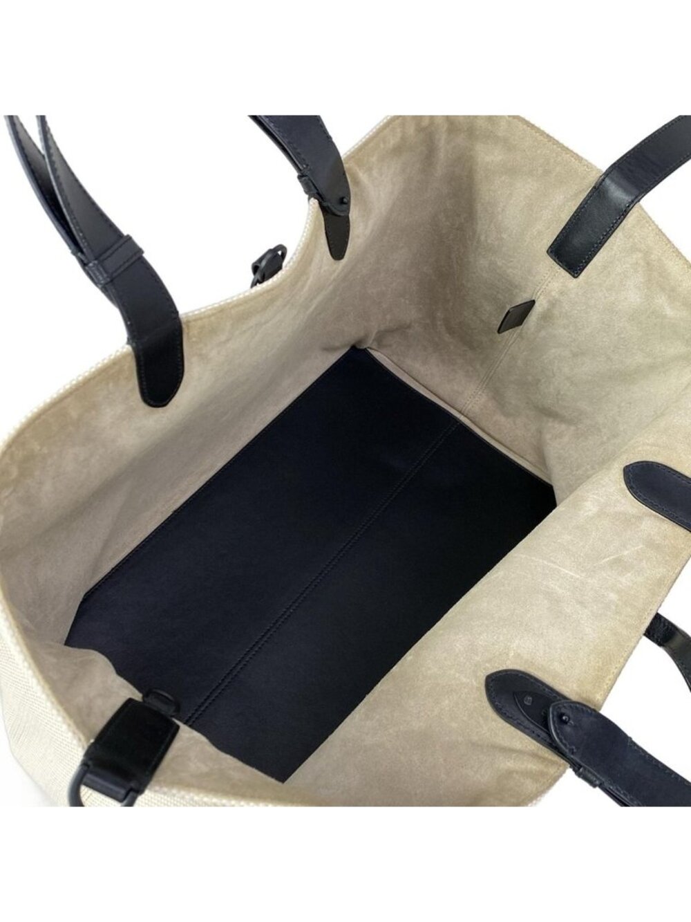 Dior Tote Toujour Ivory Black Leather - Picture 10 of 15